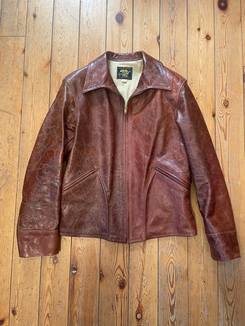 レインボーカントリー別注　レザースポーツジャケット