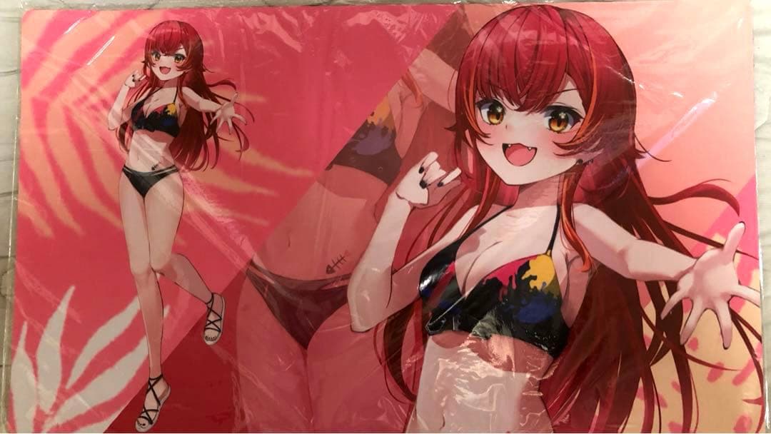 猫汰つな 水着 プレイマット ショップ ラバーマット ぶいすぽっ！ 猫汰