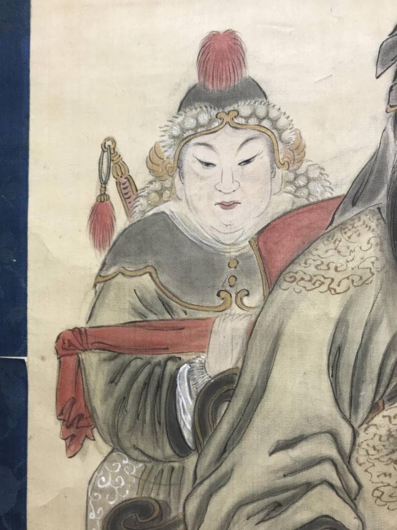 田能村小斎/易堂賛/白馬王/関羽図/掛軸/名家伝来/AC-169 - メルカリ