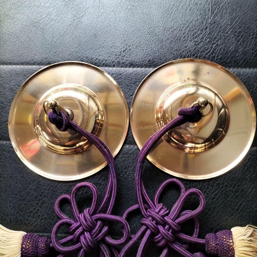 ◎美品　チャッパ 約5寸（直14.2cm) 舞台芸能　房付き　中古品