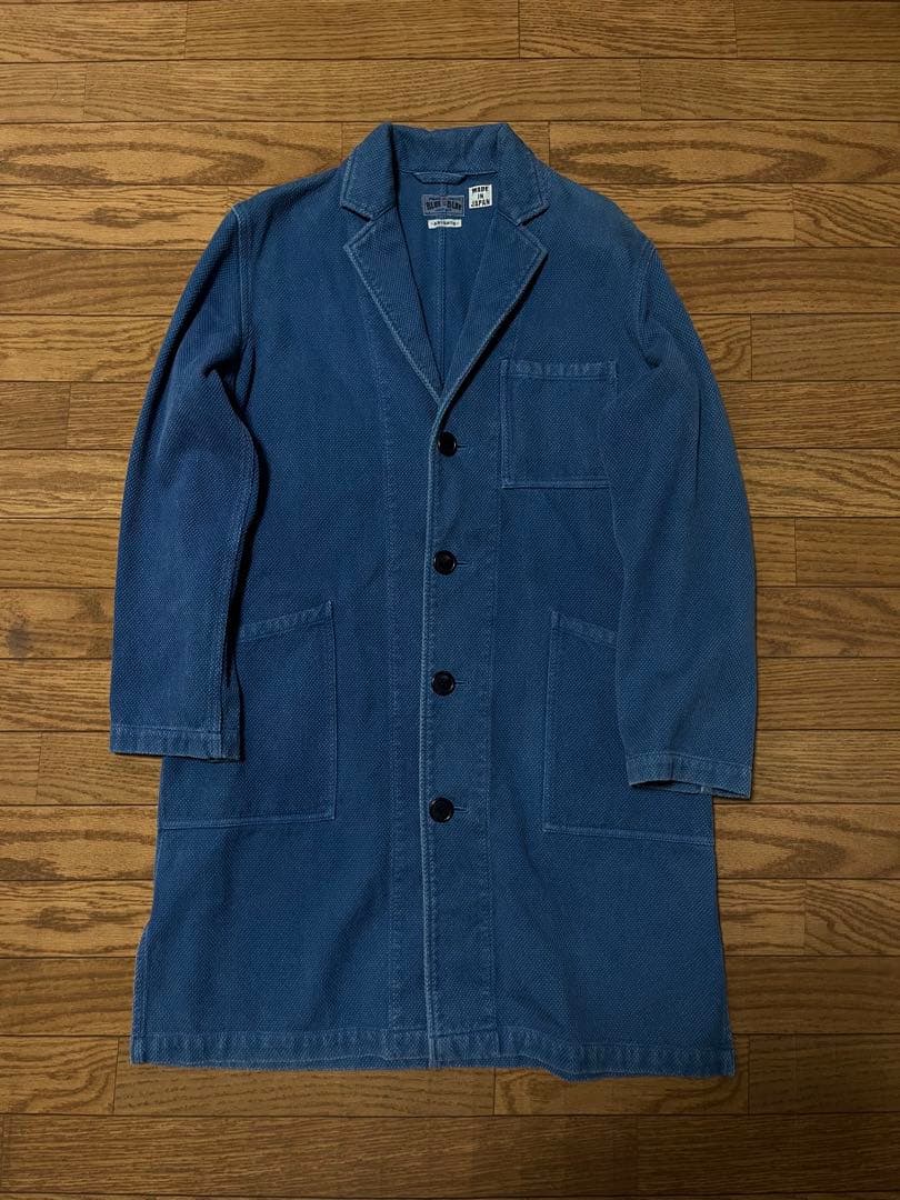 blue blue 刺し子 アトリエコート ジャケット インディゴ 美品