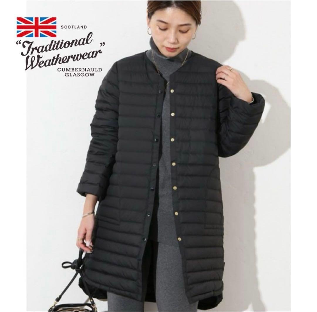 トラディッショナルウェザーウェア　ダウン　ブラック　別注　低身長
