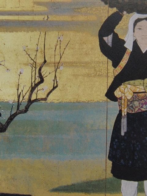 布施伸介、【春光】、希少な額装用画集より、新品額装付