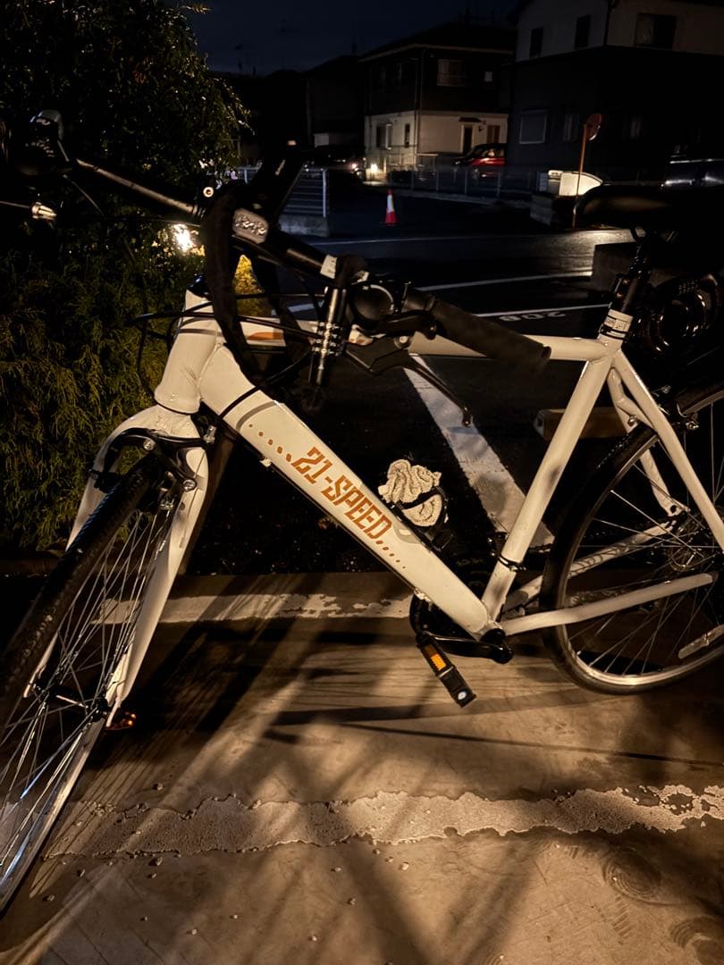 【送料込み！即引渡し！】ホワイト-クロスバイク