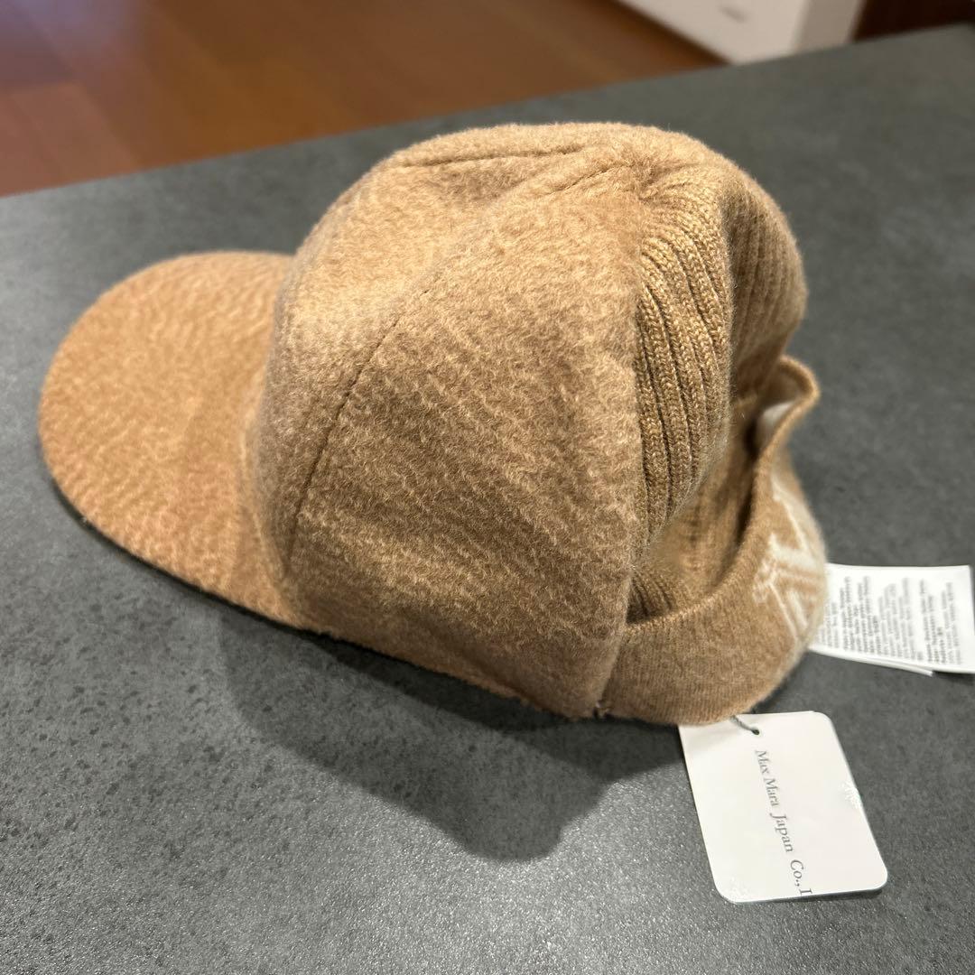新品タグ付き マックスマーラ カシミヤ ニット 切り替え キャップ