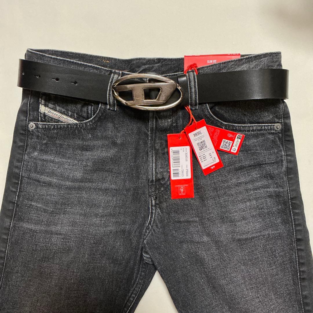 洗練されたデザイン DIESEL　Dロゴベルト　B -1DR 訳あり75