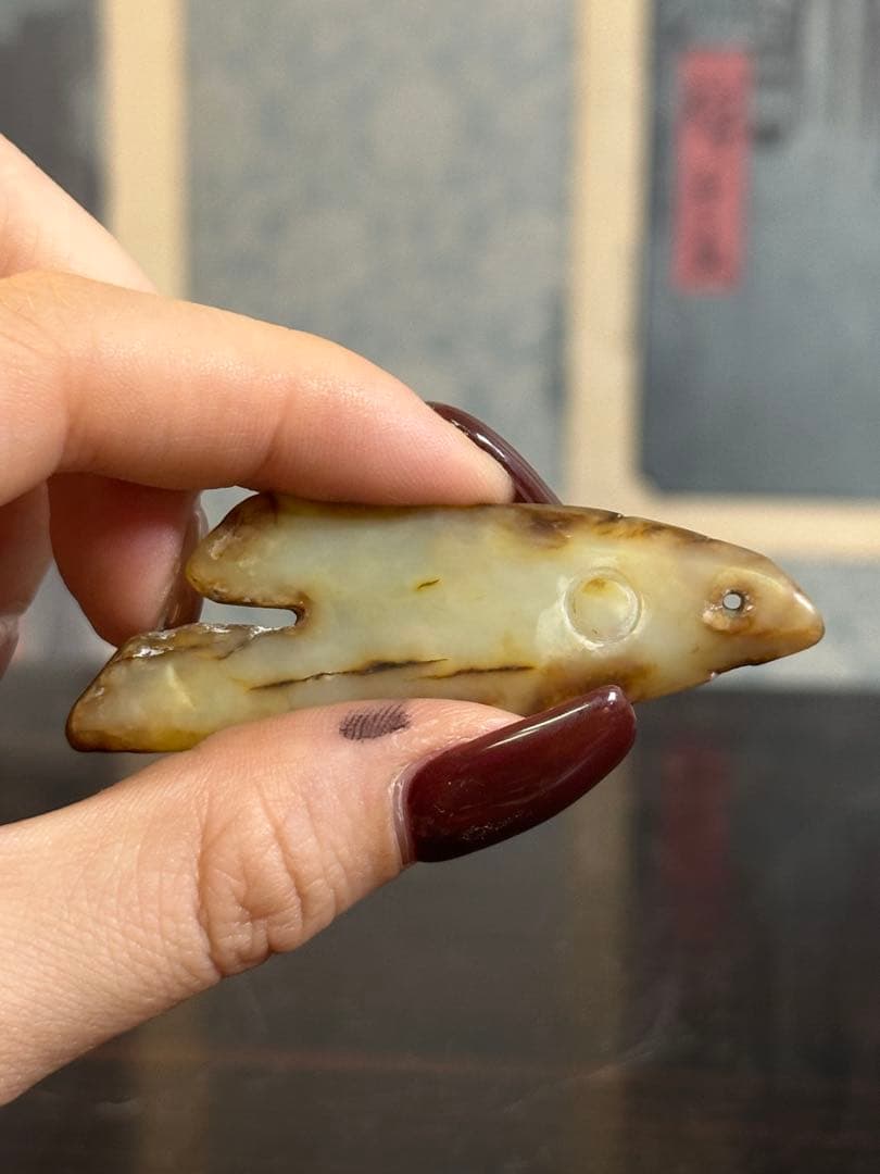 漢砡掛件 漢時代 中國古美術 重 9g