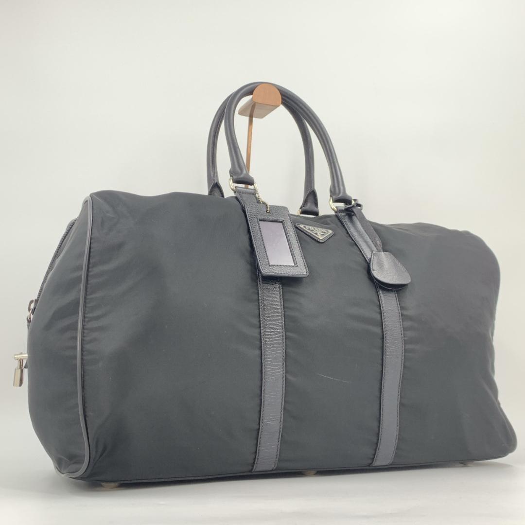 プラダ V20 ボストンバッグ ユニセックス 三角ロゴ 大容量 白タグ