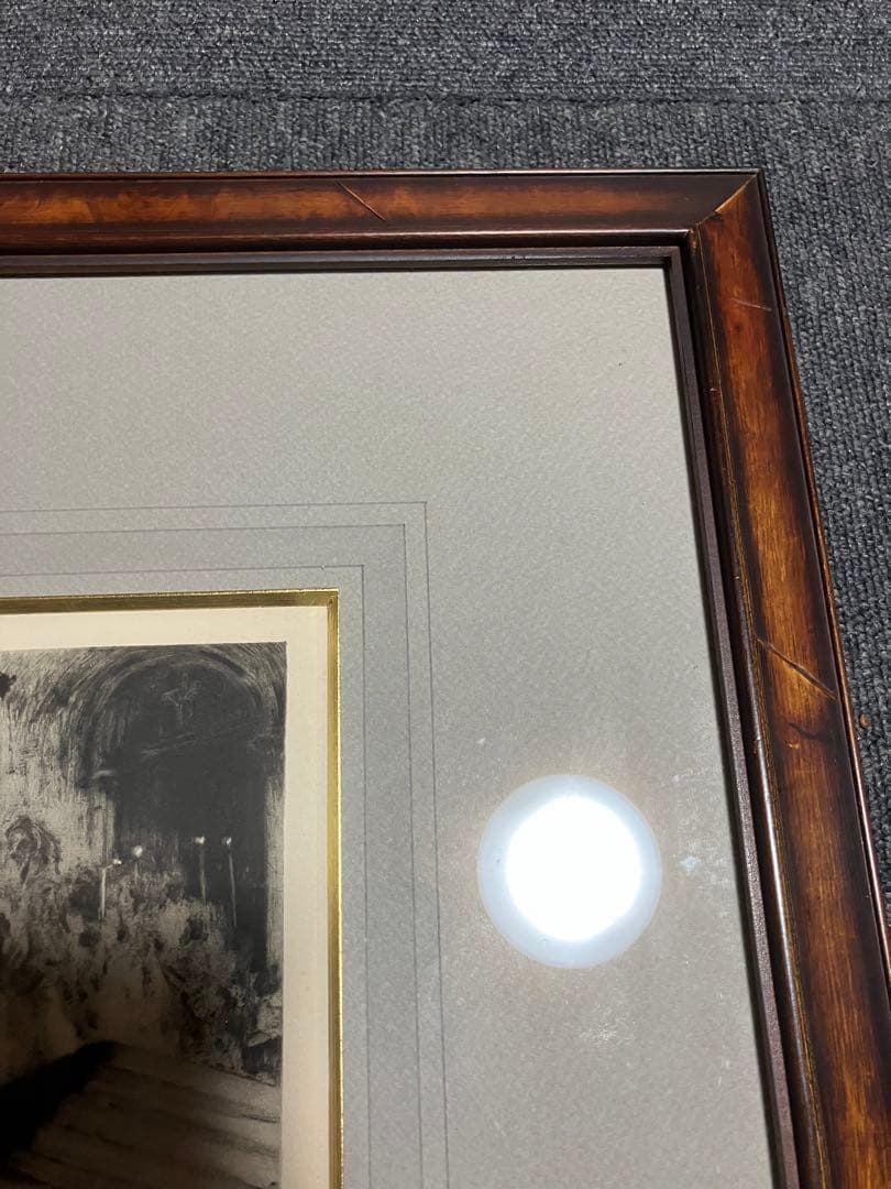 ルイ・イカール「聖女の守り神18」銅版画額装箱有