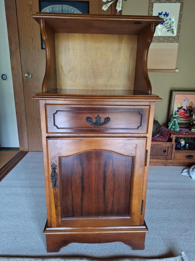 美品！karimoku カリモク コロニアル 電話台 花台 リビング収納 COLONIAL（カリモク家具） 【開梱設置付き】 カリモク家具 HC0240