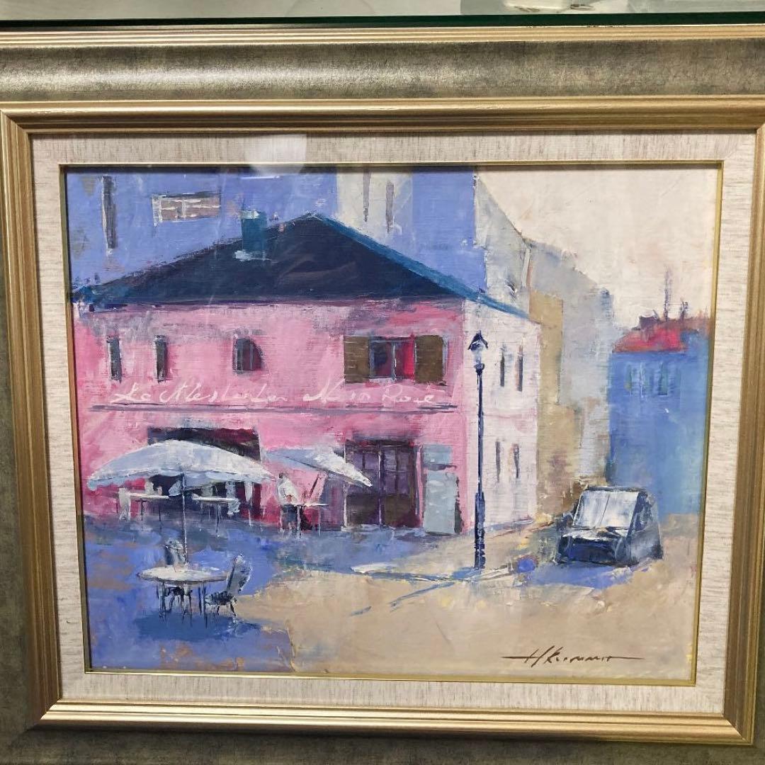 石川善一【藤】希少画集画、状態良好、新品高級額装付