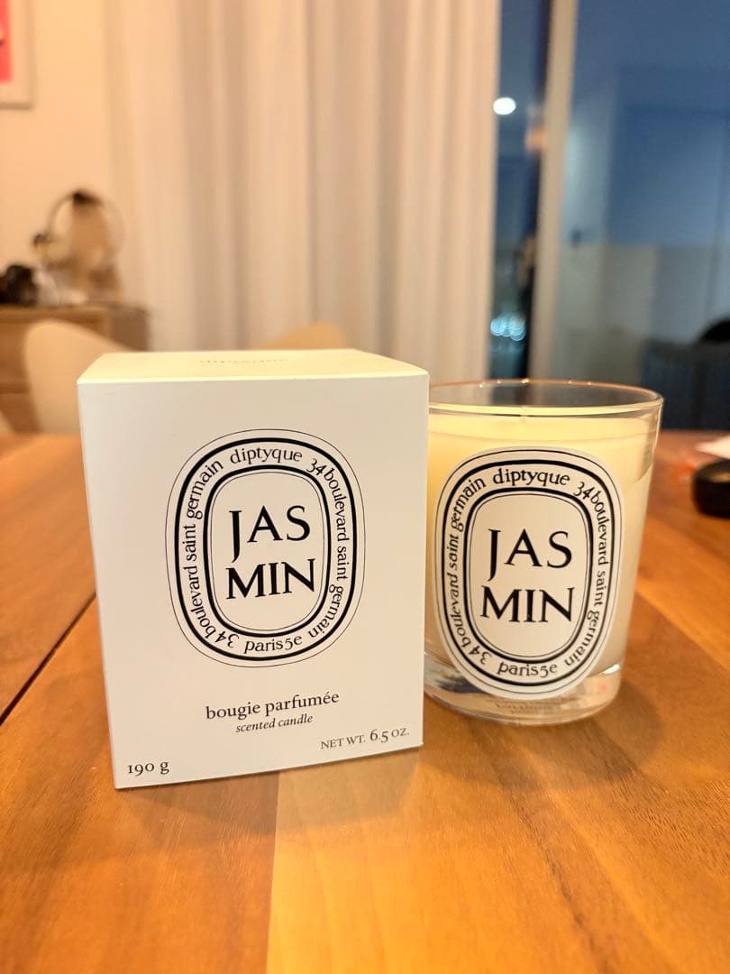 【新品未使用】diptyque Jasmin アロマキャンドル 190g 箱あり