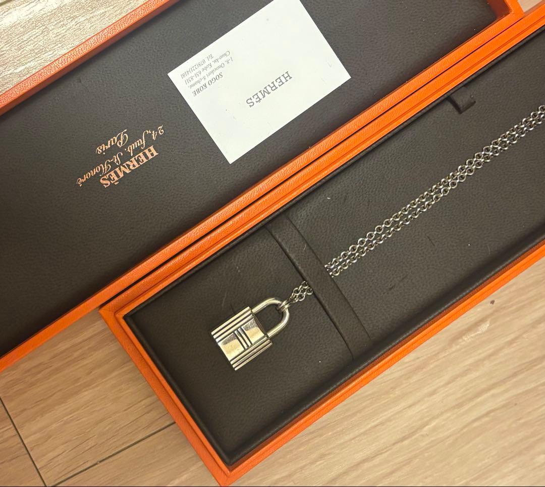 エルメス　カデナ　ネックレス　シルバー