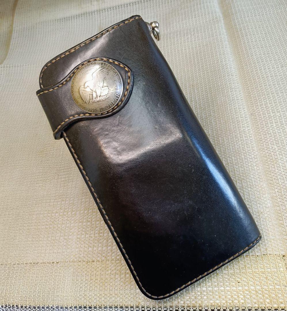 FUNNY コードバン ライダースウォレット バイカーズウォレット 長財布 本革