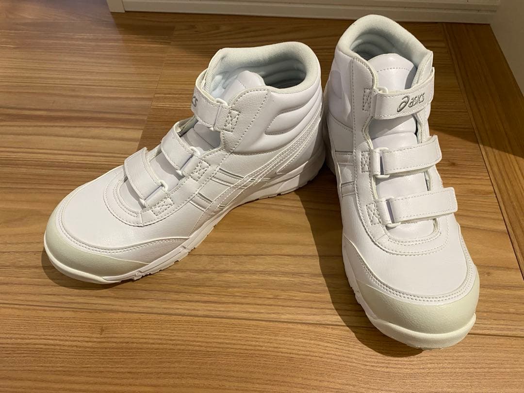 ASICS ホワイト ハイカット安全靴 27.0cm