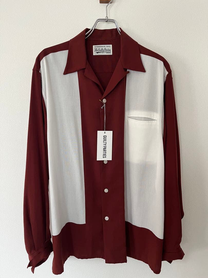ワコマリア TWO-TONE 50’s SHIRT TYPE-4 RED