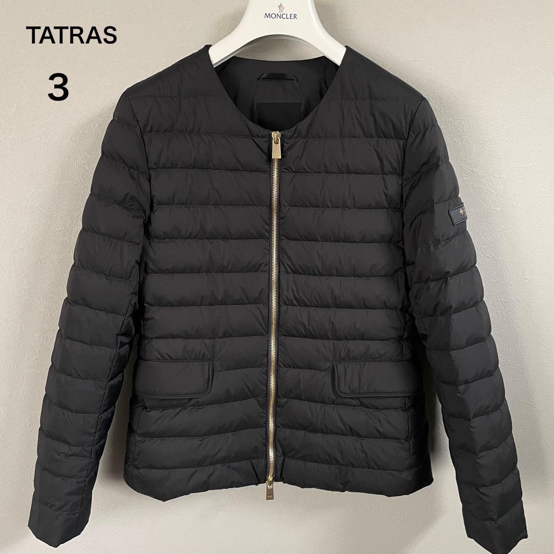 【極美品】タトラス NOKO ノーカラー　ダウンジャケット　ダークグレー　3