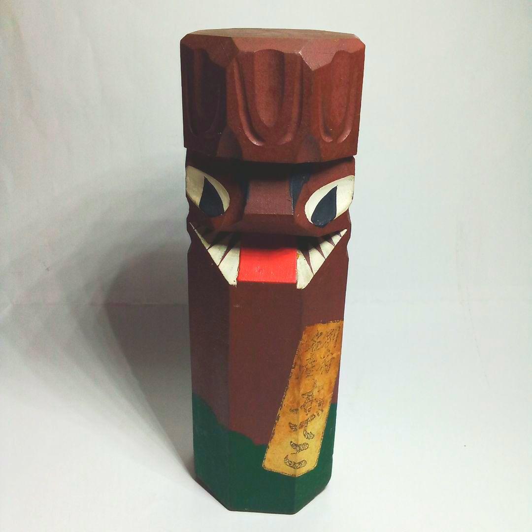 魔除けの神 木でこ 木仙作 置き物 大友人形 レア - メルカリ