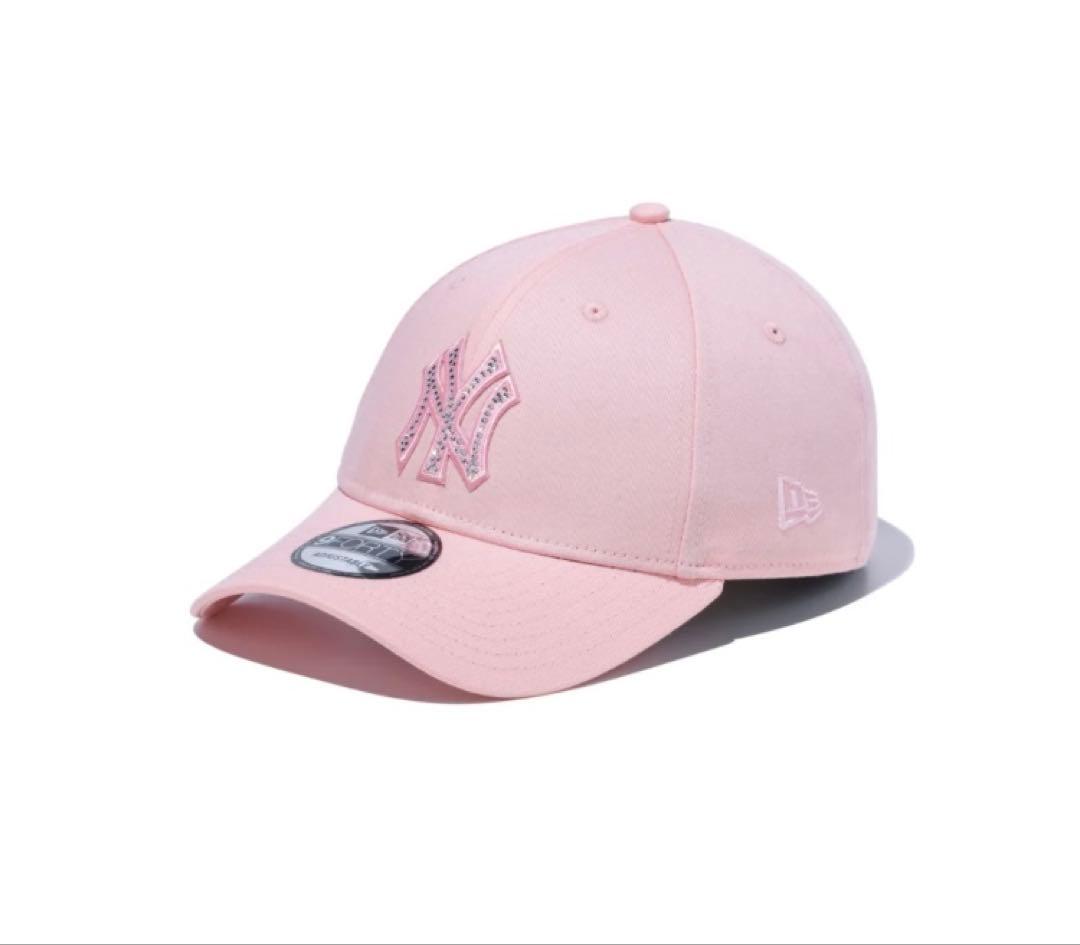 送料込み　NEW ERA 9FORTY Rhinestone ピンクレモネード