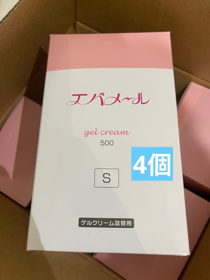エバメール ゲルクリーム 詰替え用Ｓ 500ml 4個 エバメール 正規品 ゲルクリーム 詰替500(S) レフィル オールインワン