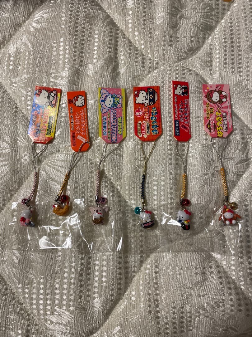 名古屋限定 ハローキティ ストラップ 6個セット