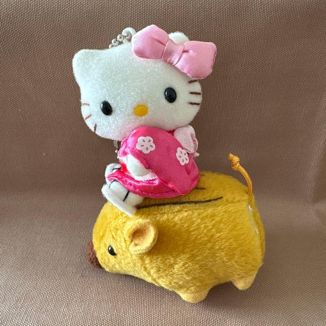 d*7様 ハローキティ (ボールチェーン付き ぬいぐるみキーホルダー)