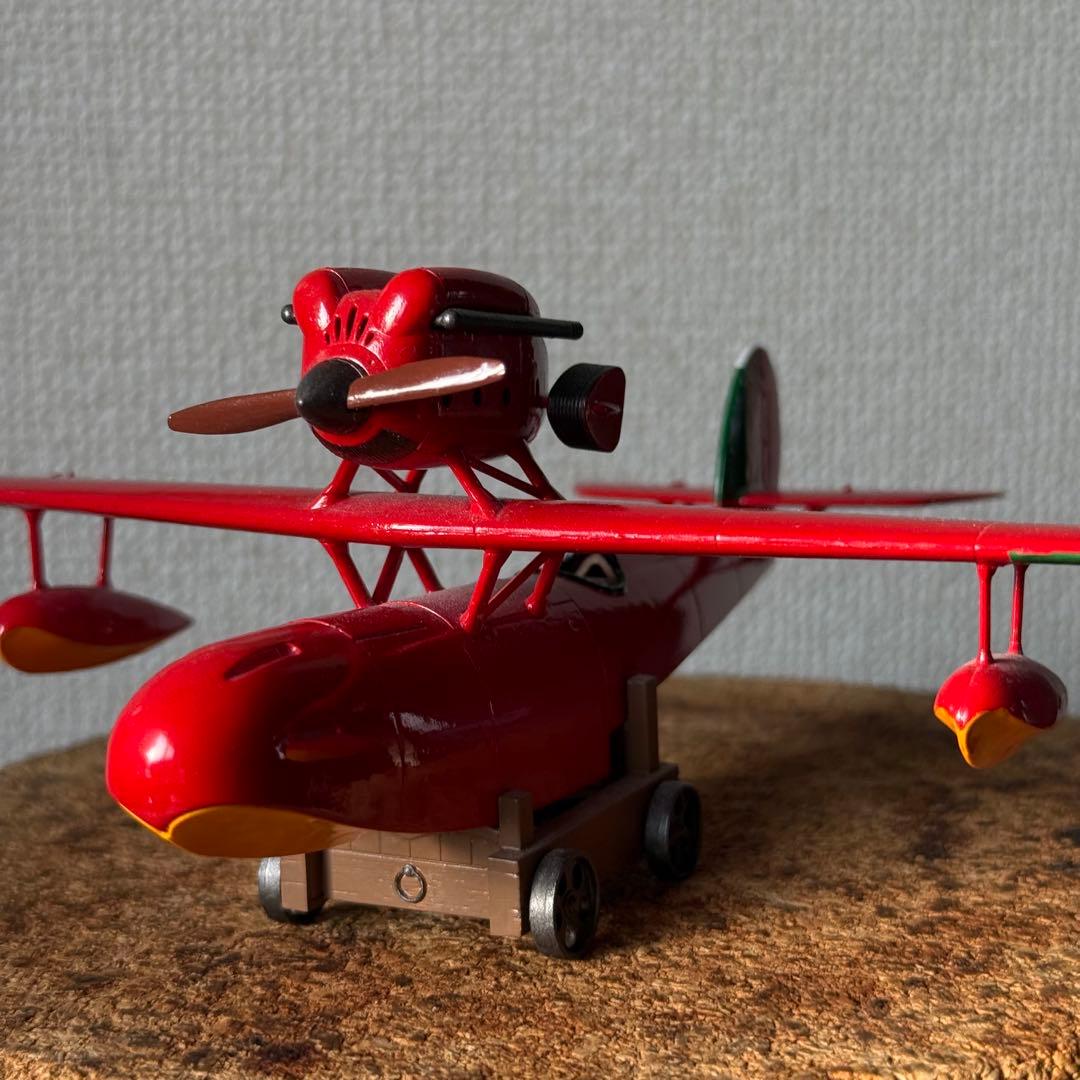 Savoia 1/48 ジブリ 紅の豚　サボイア　プラモデル　自作　筆塗り