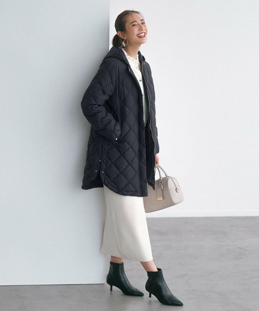 未使用　【TAION×UNFILO 】2WAY キルティングダウン　ブラック