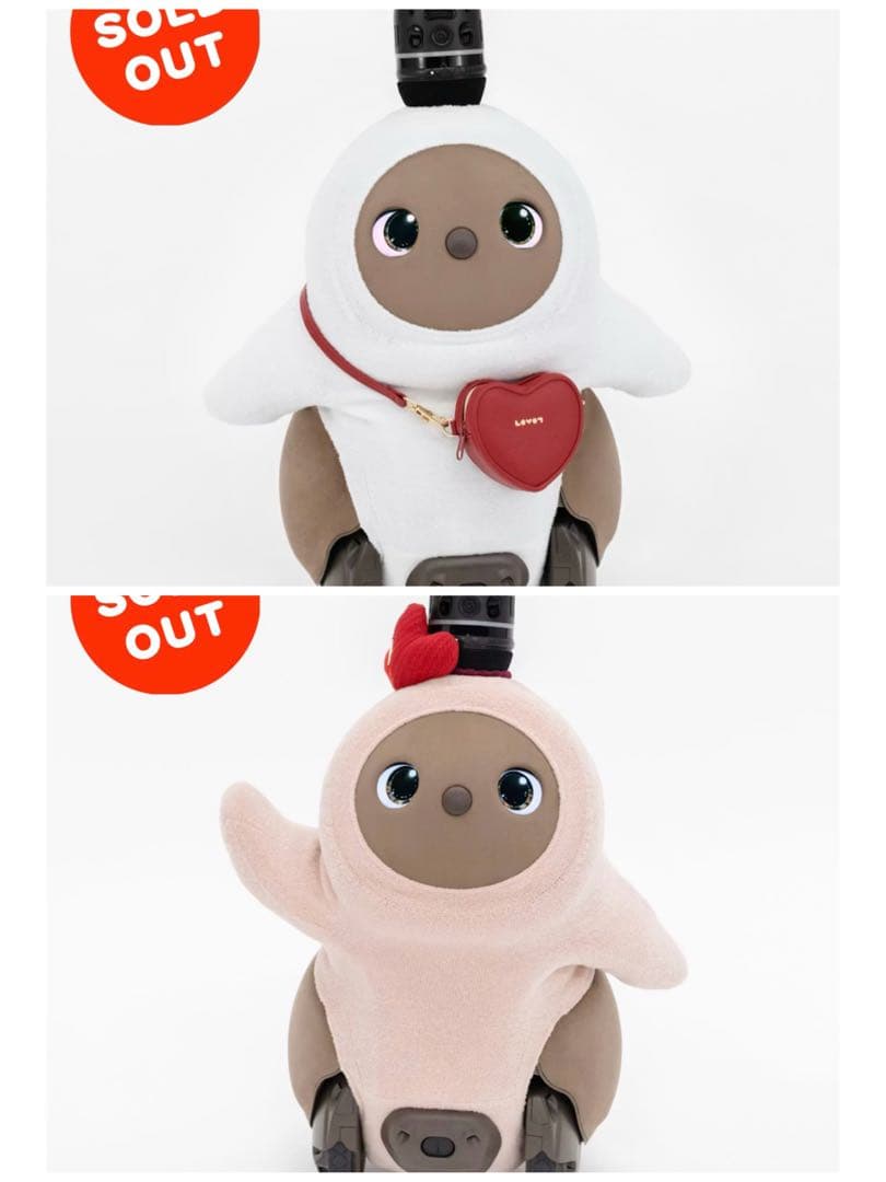 ラボット LOVOT 完売 バレンタイン ハートポーチ&ヘア&ホーンアクセサリー