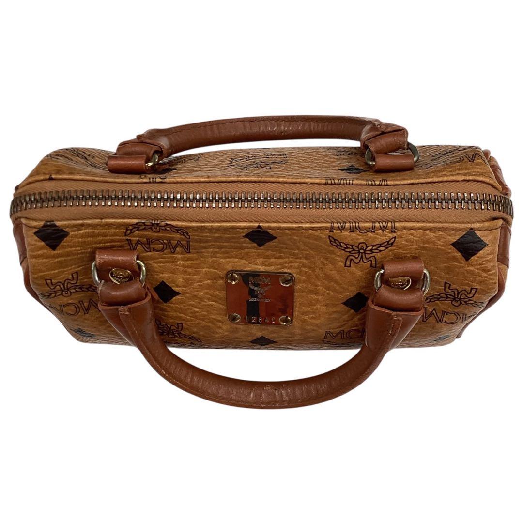 MCM】ヴィセトス柄☆ヴィンテージ☆レザー☆ミニボストンバッグ