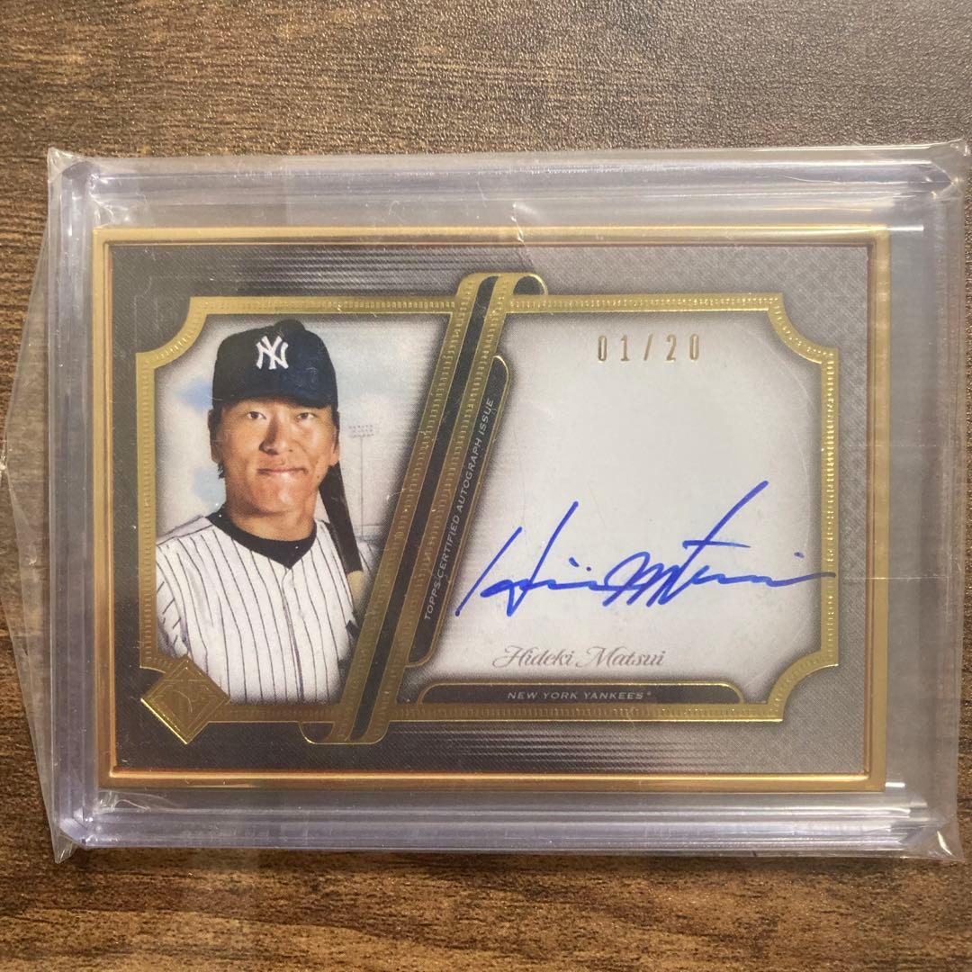 松井秀喜　サインカード　ファーストナンバー