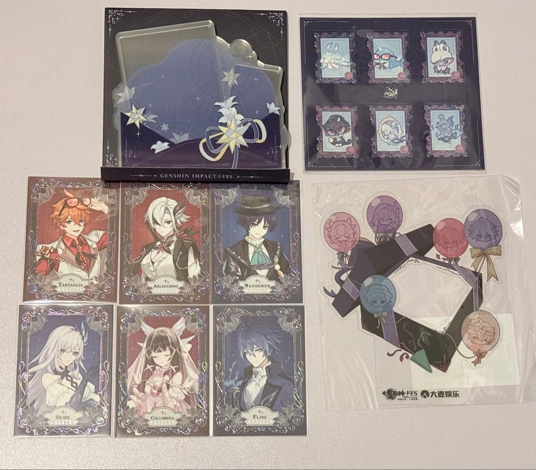 9点セット 原神FES 中国会場限定 特典 タルタリヤ 放浪者 フリンズ