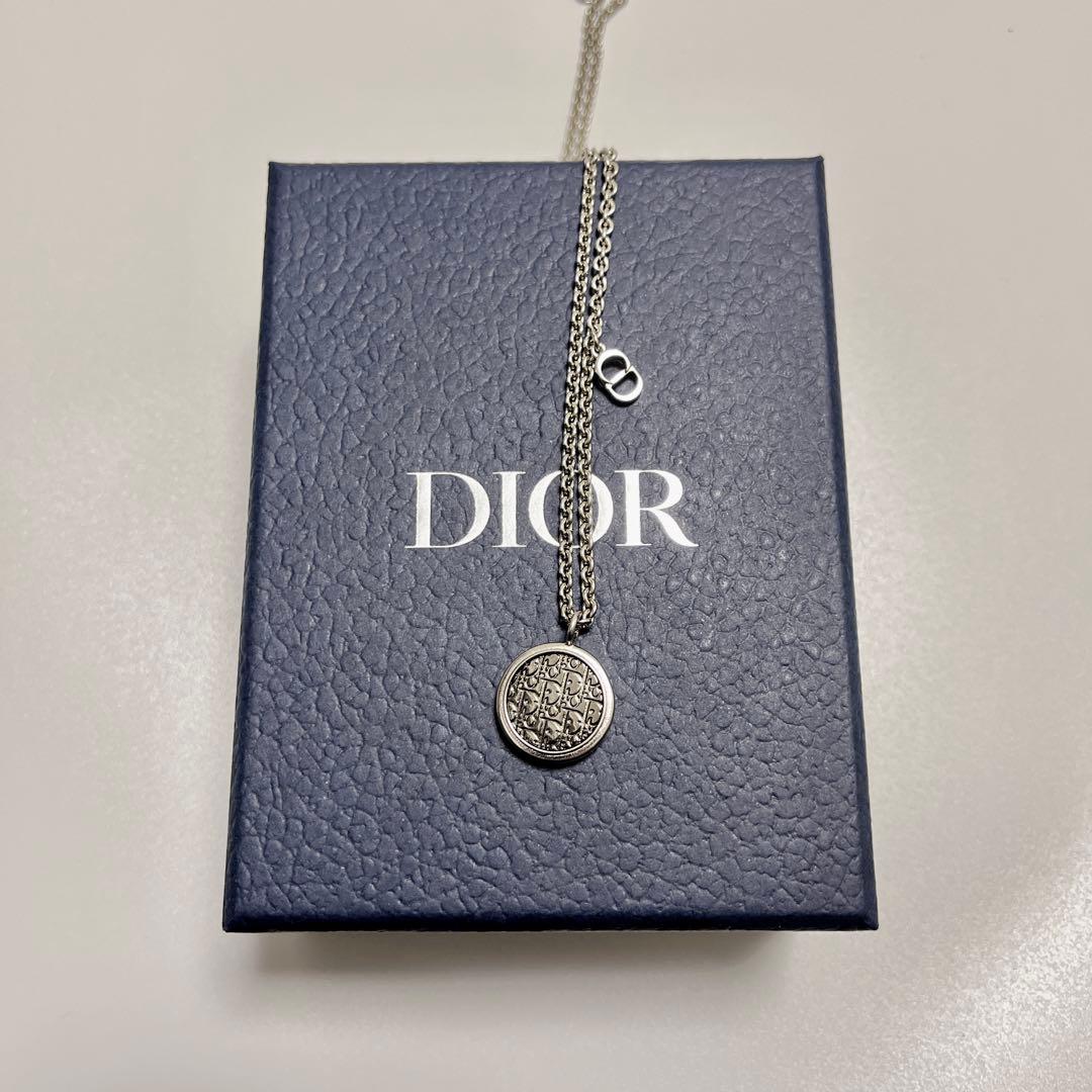 Dior ディオール　ペンダント　ネックレス　メンズ　オブリーク