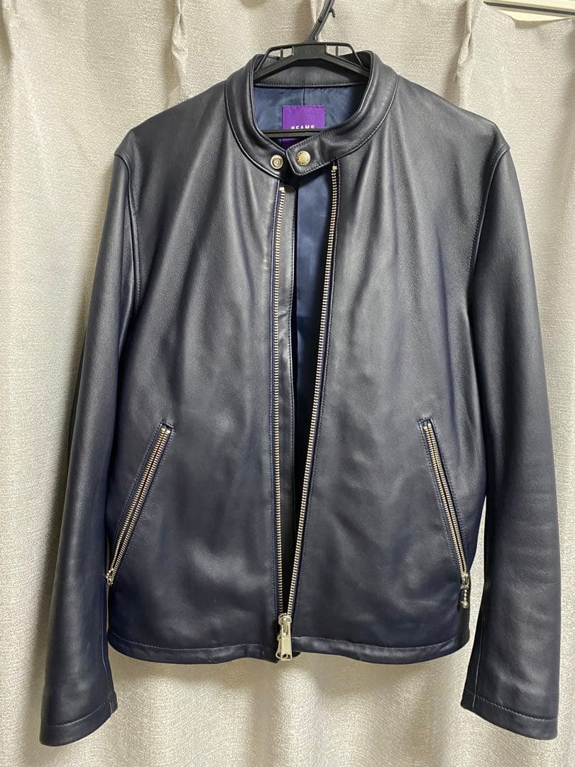 BEAMS　ビームス　レザー　ライダースジャケット　S