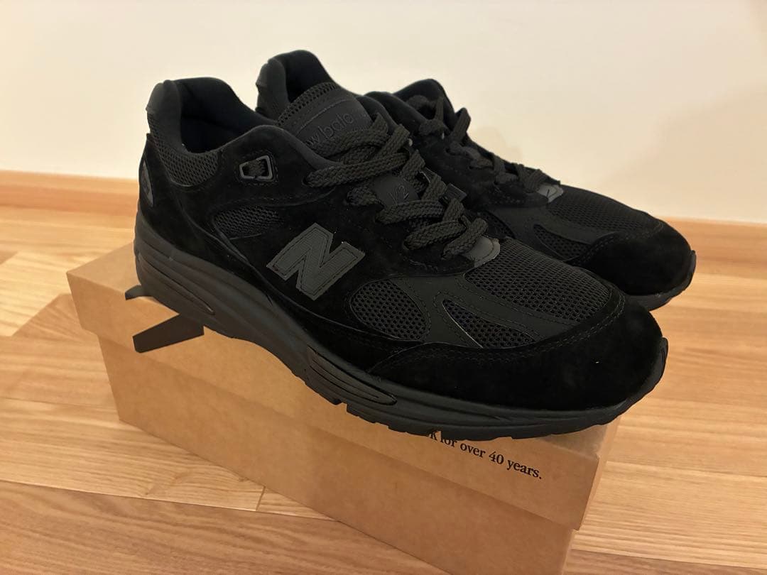 新品未使用　new balance 991v2 トリプルブラック　26.5cm