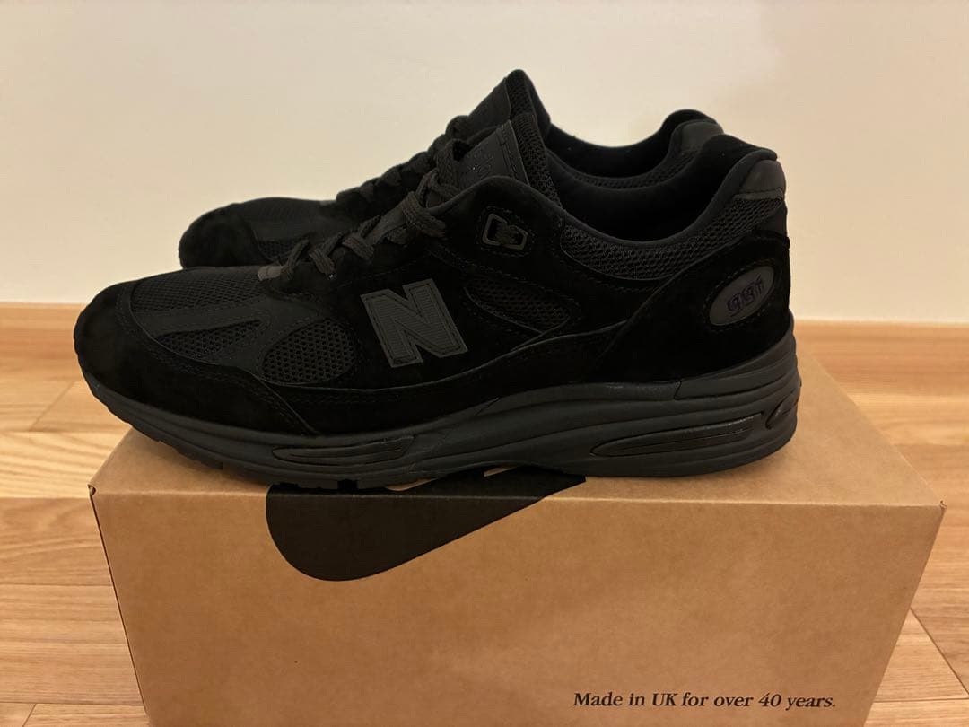 新品未使用　new balance 991v2 トリプルブラック　26.5cm
