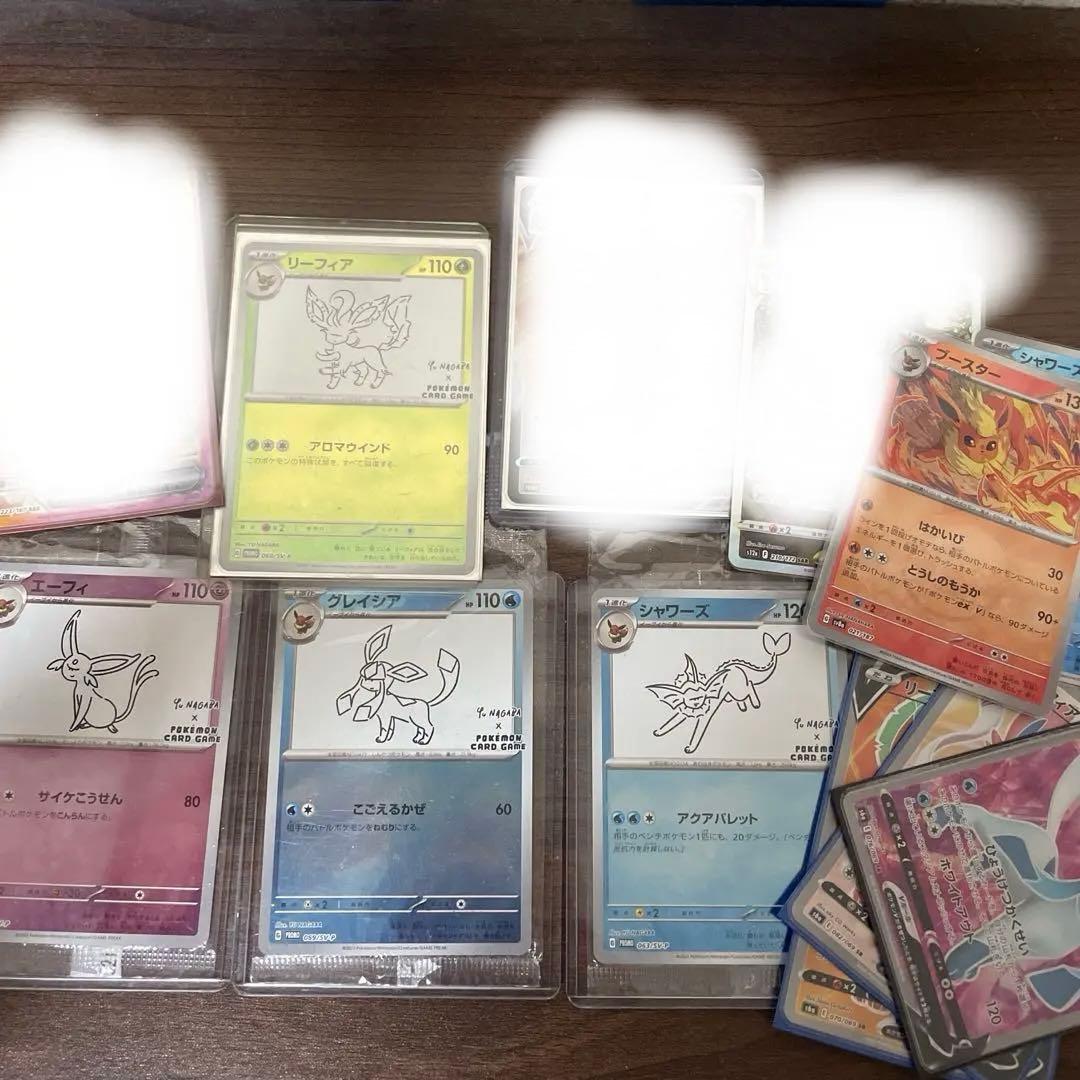 ポケモンカードセット エーフィ リーフィア グレイシア ブースター シャワーズ ブイズせっと！リーフィア.ブースター.グレイシア.サンダース.エーフィ