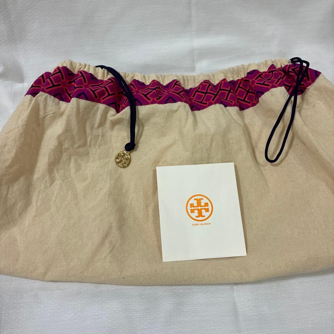 ほぼ未使用】トリーバーチ Tモノグラム ジャカードミニボストンバッグ