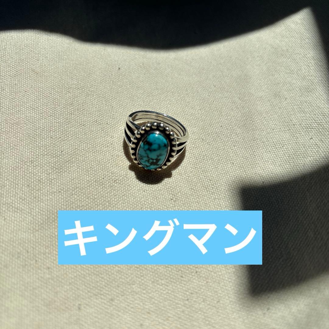 23号　インディアンジュエリー　ブラックウェブキングマン　ターコイズリング 楽天市場】インディアンジュエリー ナバホ族 ターコイズ リング キング