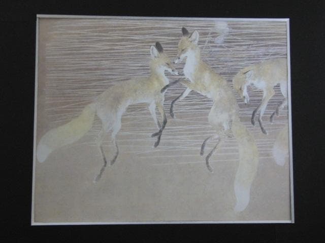 竹内浩一、【色の庭】、希少な額装用画集より、新品額装付