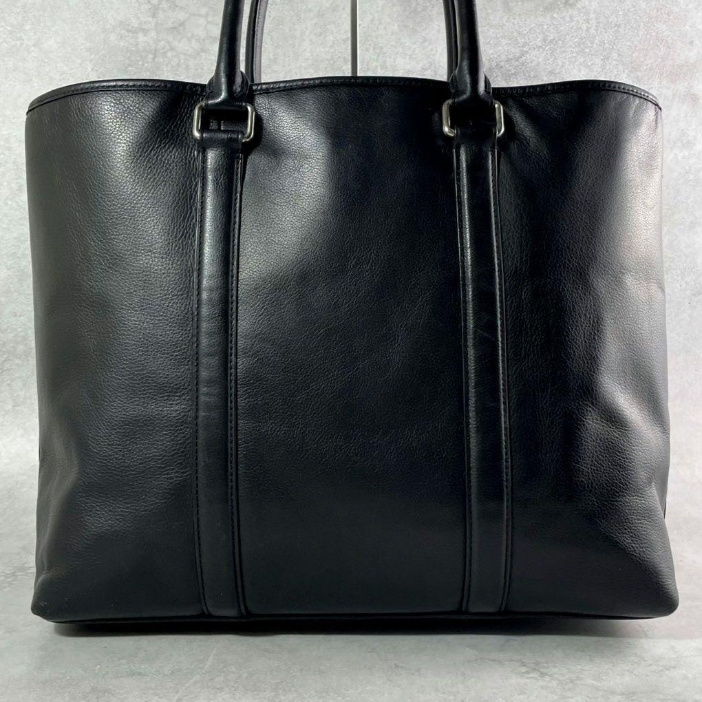 極美品 コーチ メトロポリタン 2way トートバッグ ビジネス レザー 黒
