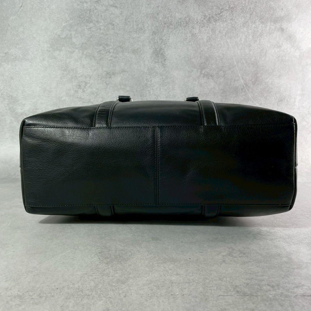 極美品 コーチ メトロポリタン 2way トートバッグ ビジネス レザー 黒