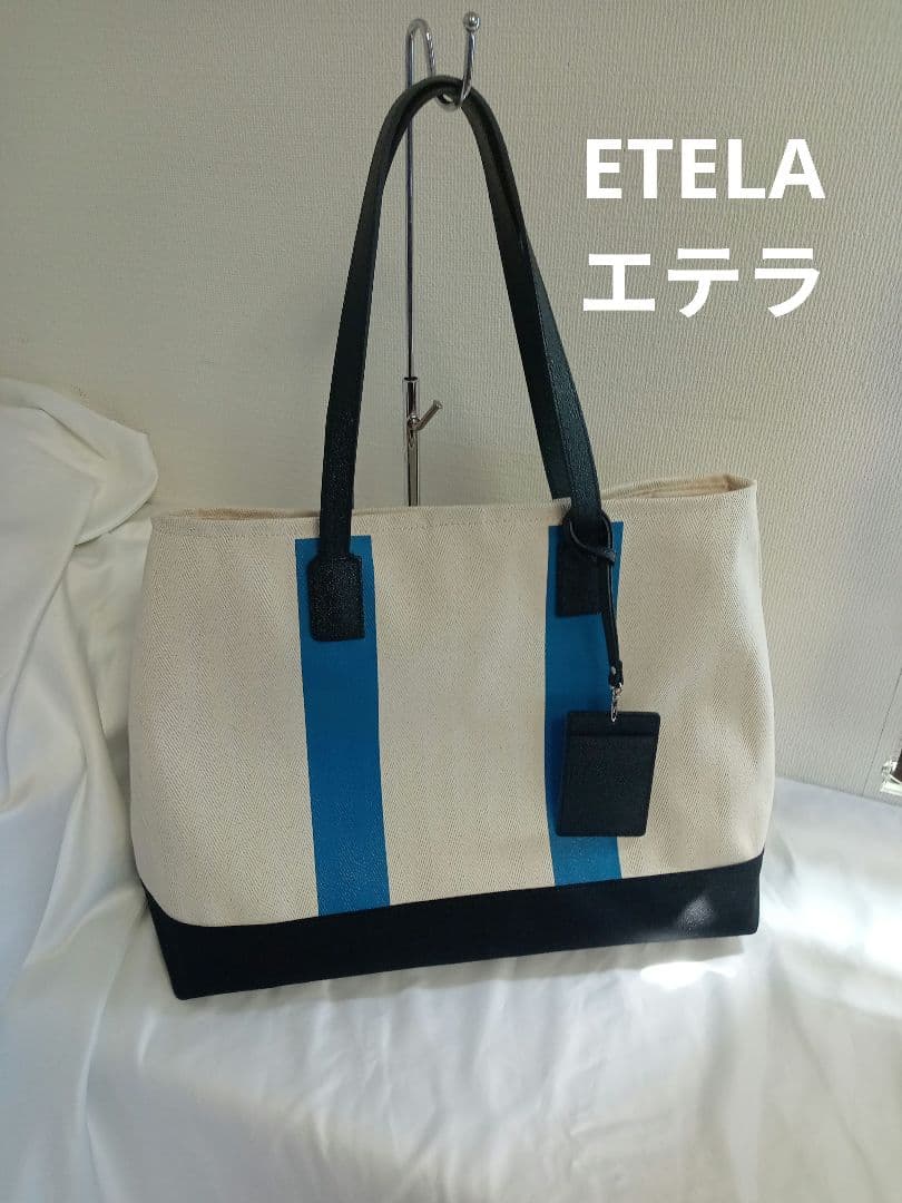 美品 ETELA エテラ　エクストララージトートバッグ