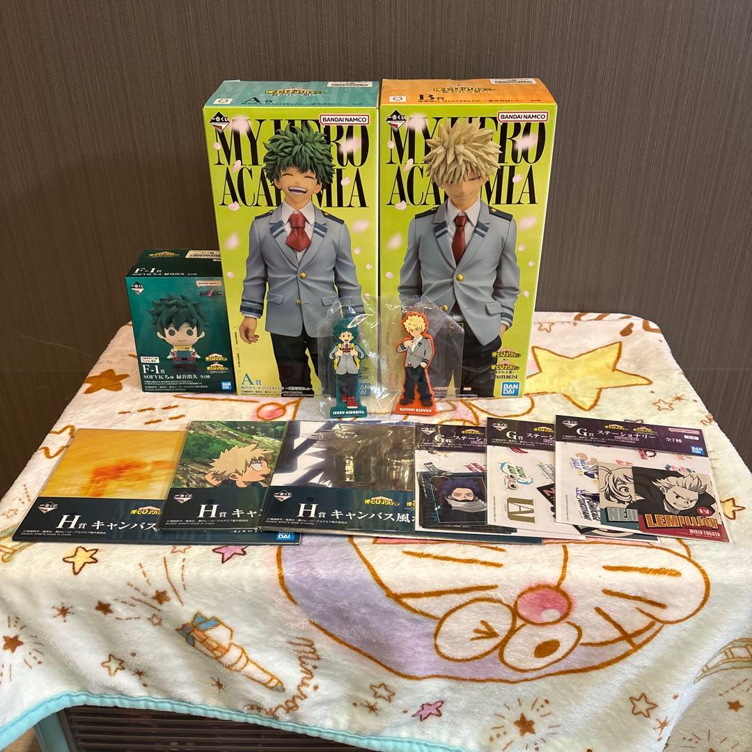 ヒロアカ 一番くじ 紡がれる想い A賞 B賞セット F賞(緑谷出久)その他