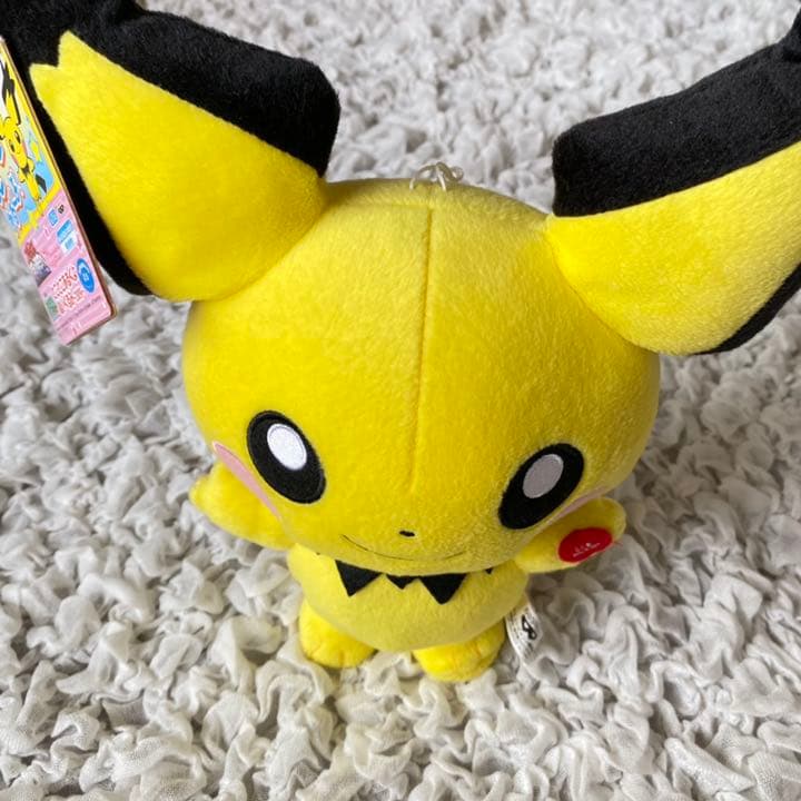 美品》レア！ポケモン ギザみみピチュー ぬいぐるみ - メルカリ