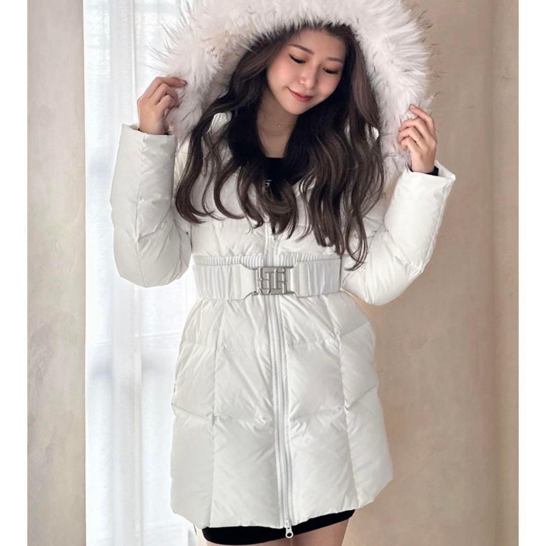 GYDA ベルト付きダウン ダウンジャケット ダウンコート 2024 - メルカリ