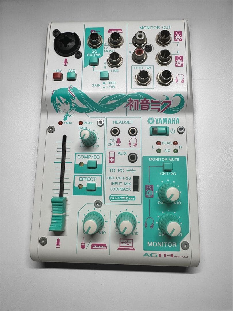 YAMAHA AG03-MIKU オーディオインターフェイス - メルカリ