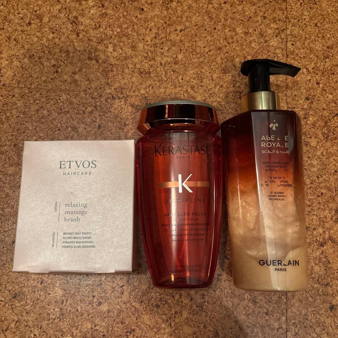 シャンプー　トリートメント　シャンプーブラシ　3点セット