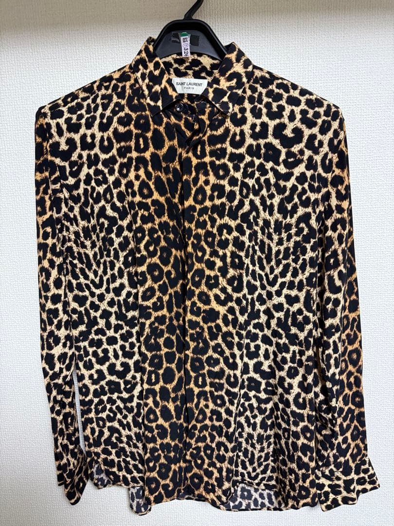 SAINT LAURENT ヒョウ柄 レオパード　長袖シャツ
