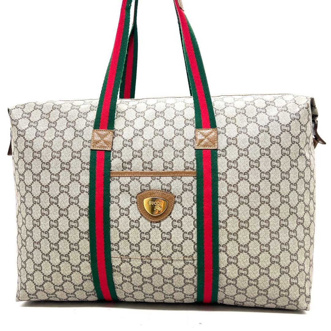 【極美品】グッチ ボストンバッグ シェリーライン GG プラス PVC 楽天市場】【バッグ】GUCCI グッチ オールドグッチ GGプラス シェリー